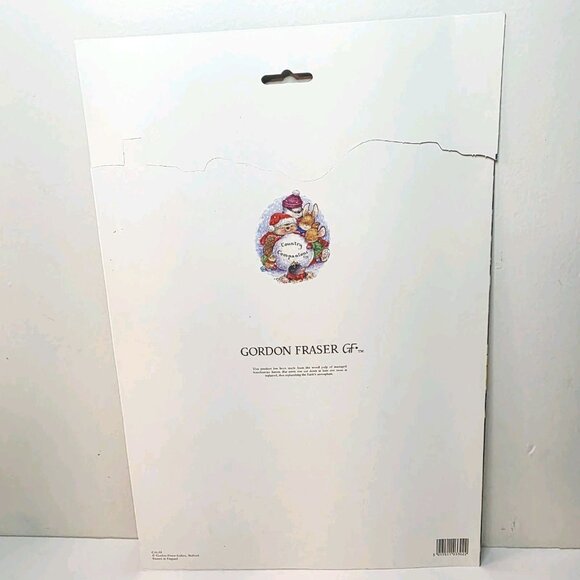 Vtg Christmas Advent Calendar Santa Teddy Bear Christmas Mouse Gordon Fraser - Picture 4 of 5